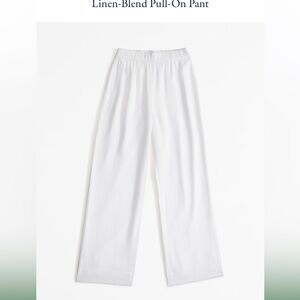 NWT Abercrombie Pull On Linen Pants